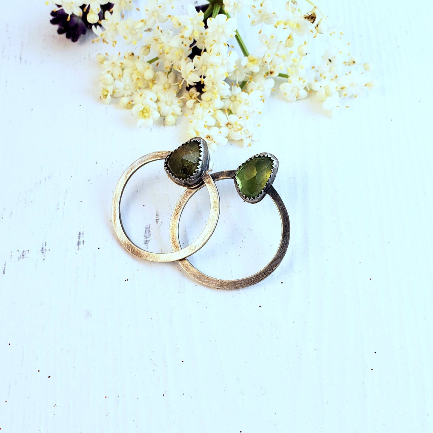 Pendientes IRIS Circle Turmalina