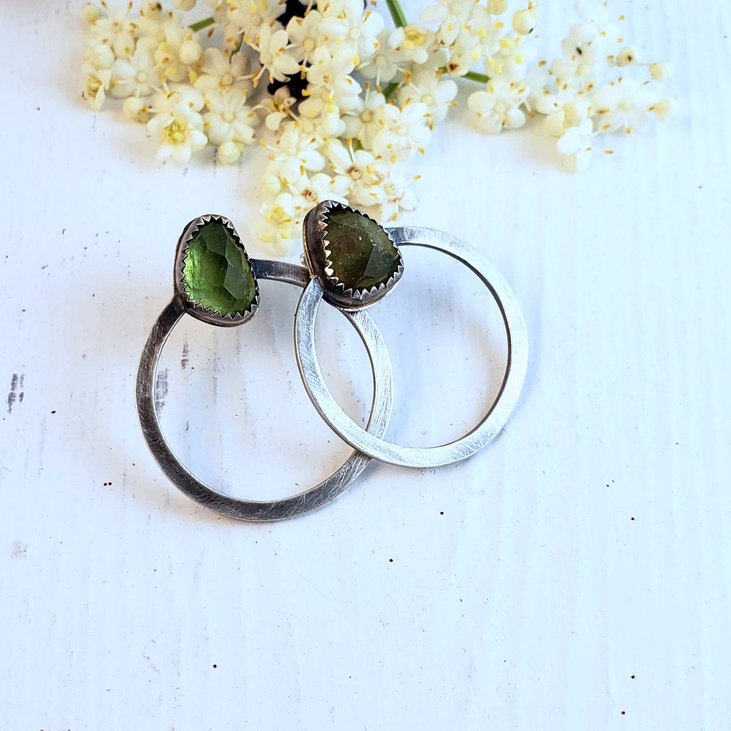 Pendientes IRIS Circle Turmalina