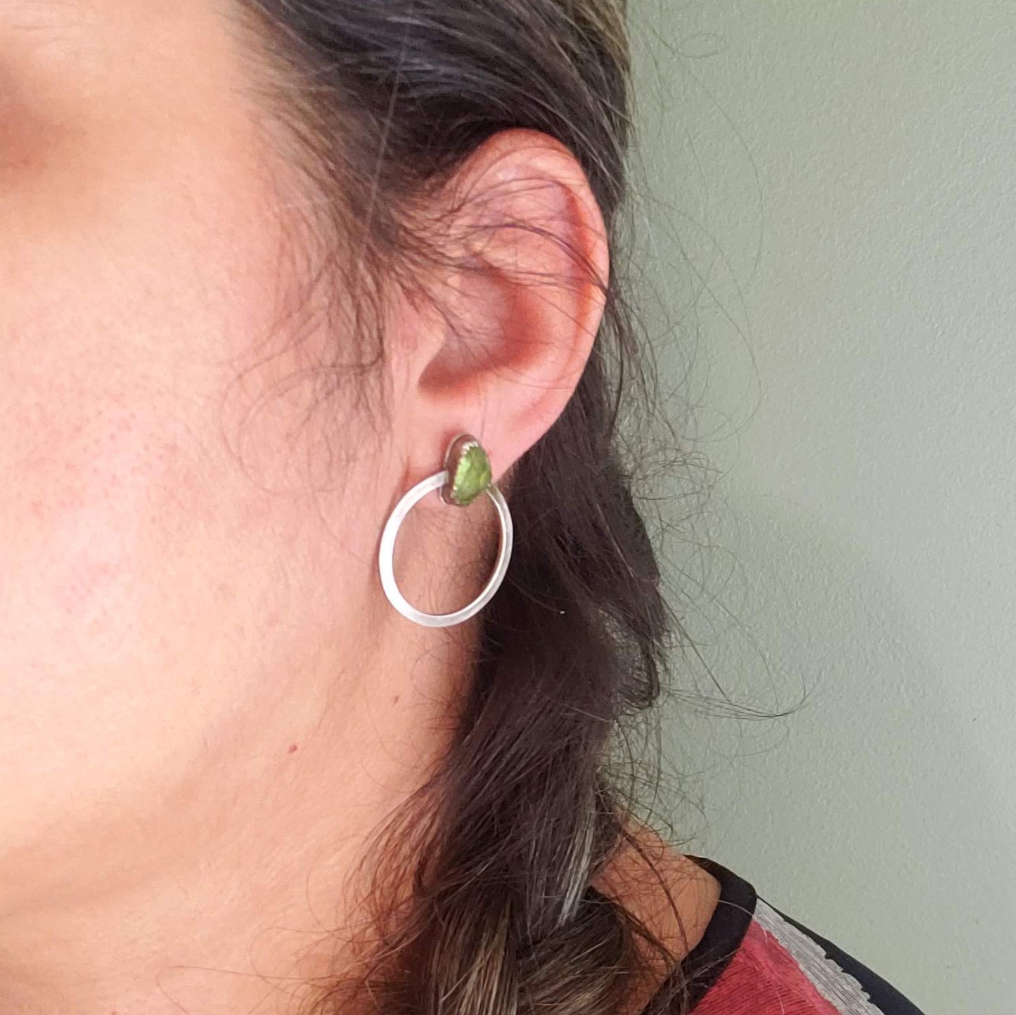 Pendientes IRIS Circle Turmalina
