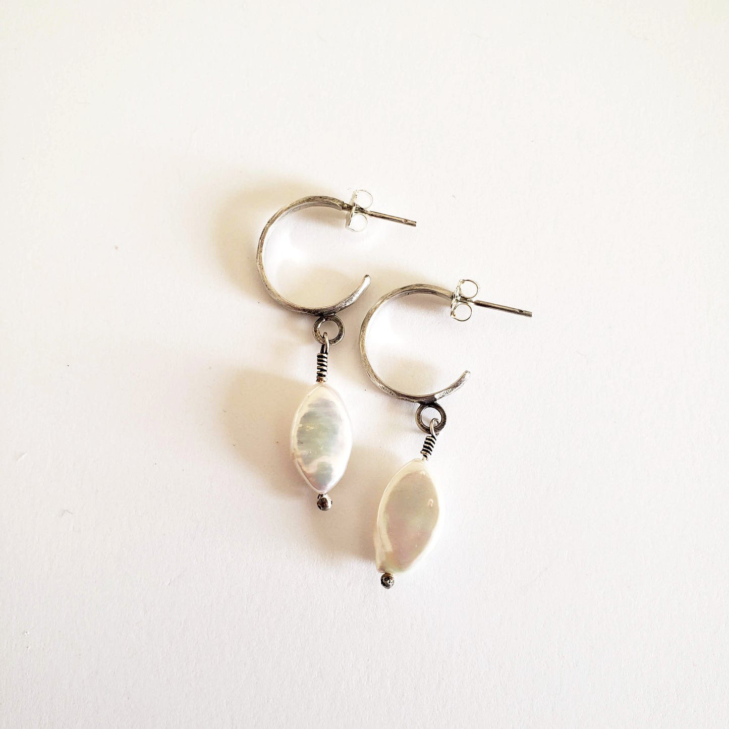 Half Hoops with Pearls