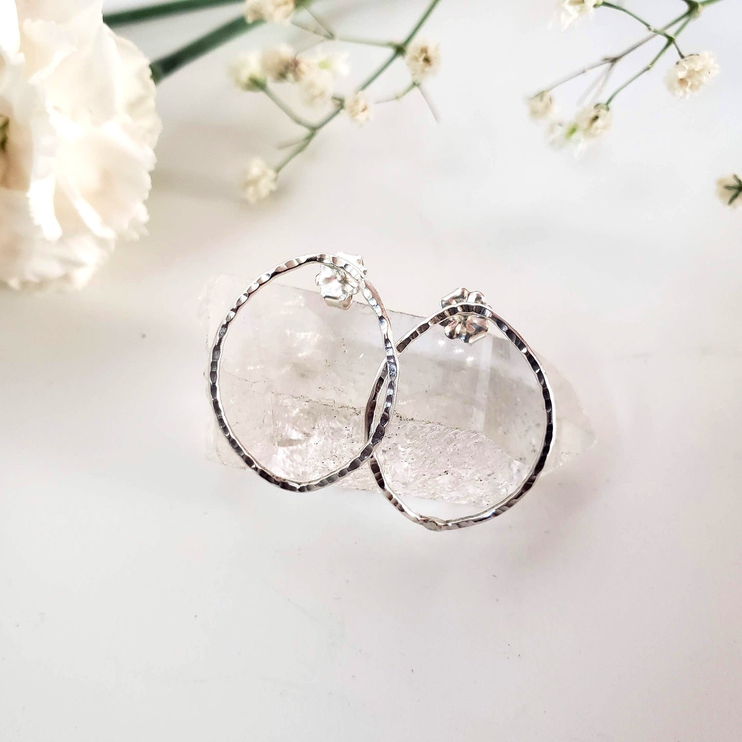Pendientes de aro IRIS de plata marquesa