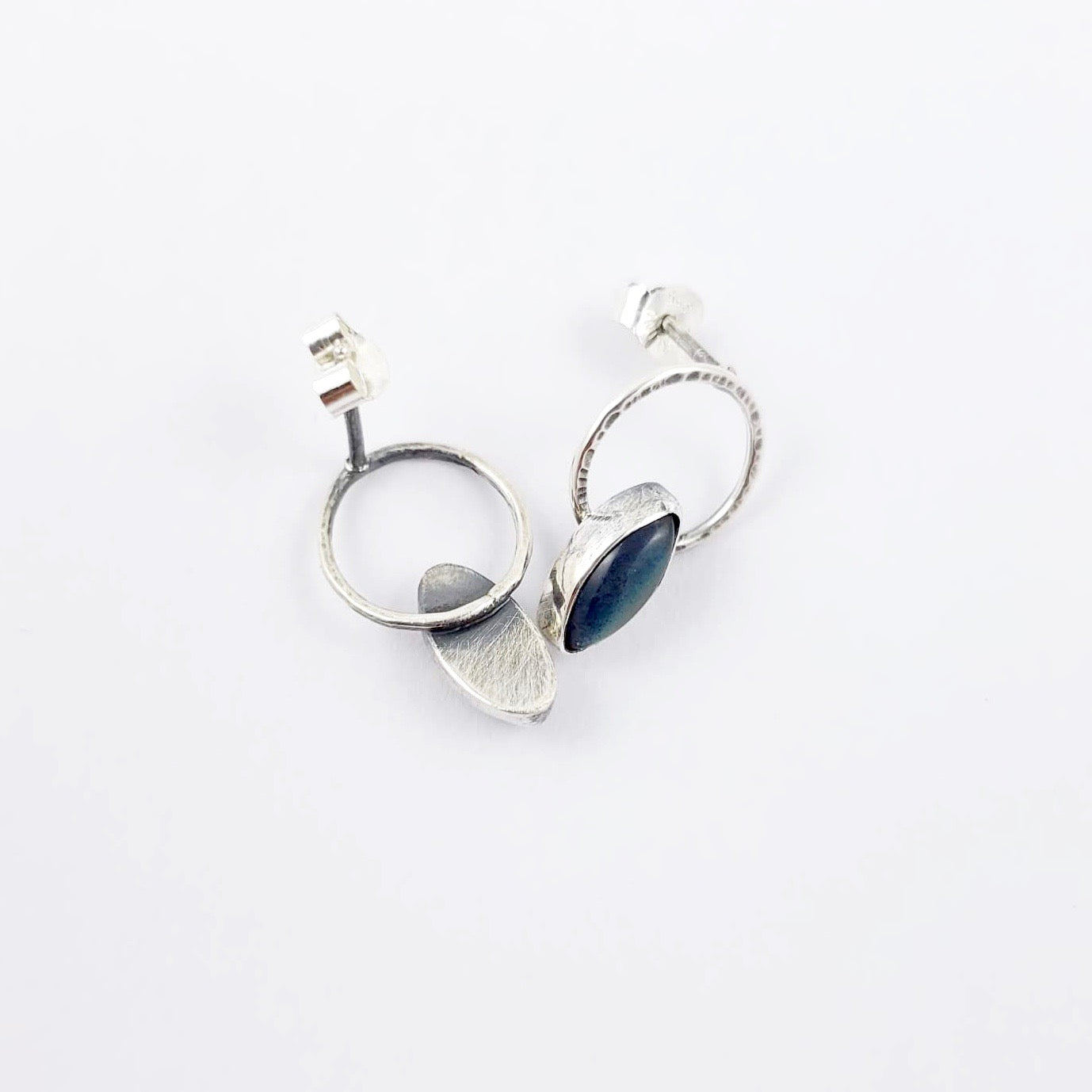 IRIS - Pendientes de labradorita y plata de ley "La Vidente"