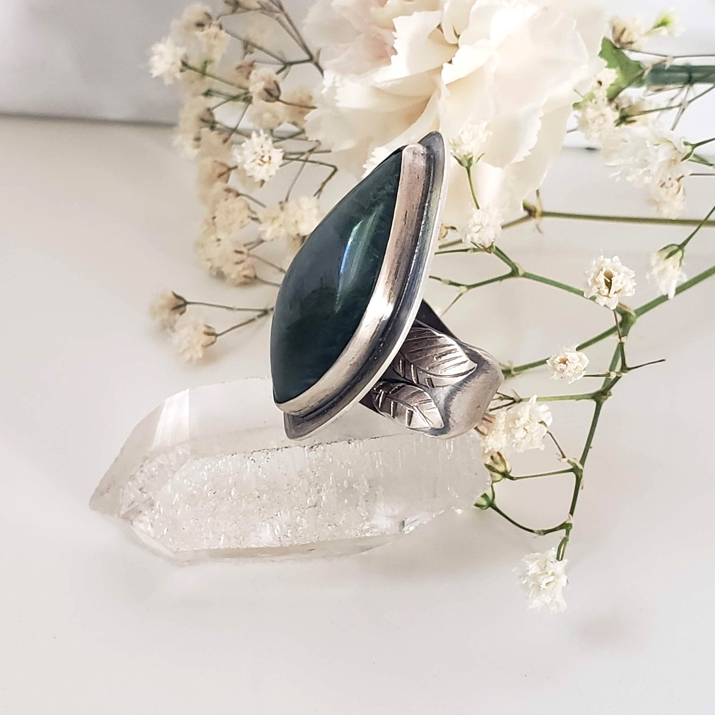 Moss Agate Ring