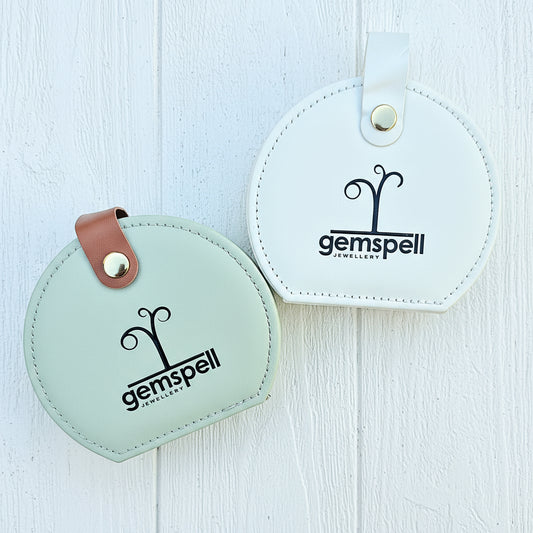 Round compact jewelry box