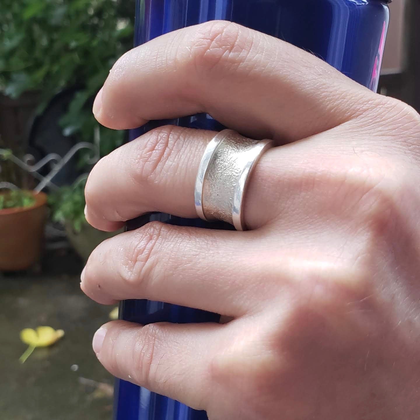 Unisex Sterling Silver Band - Gemspell