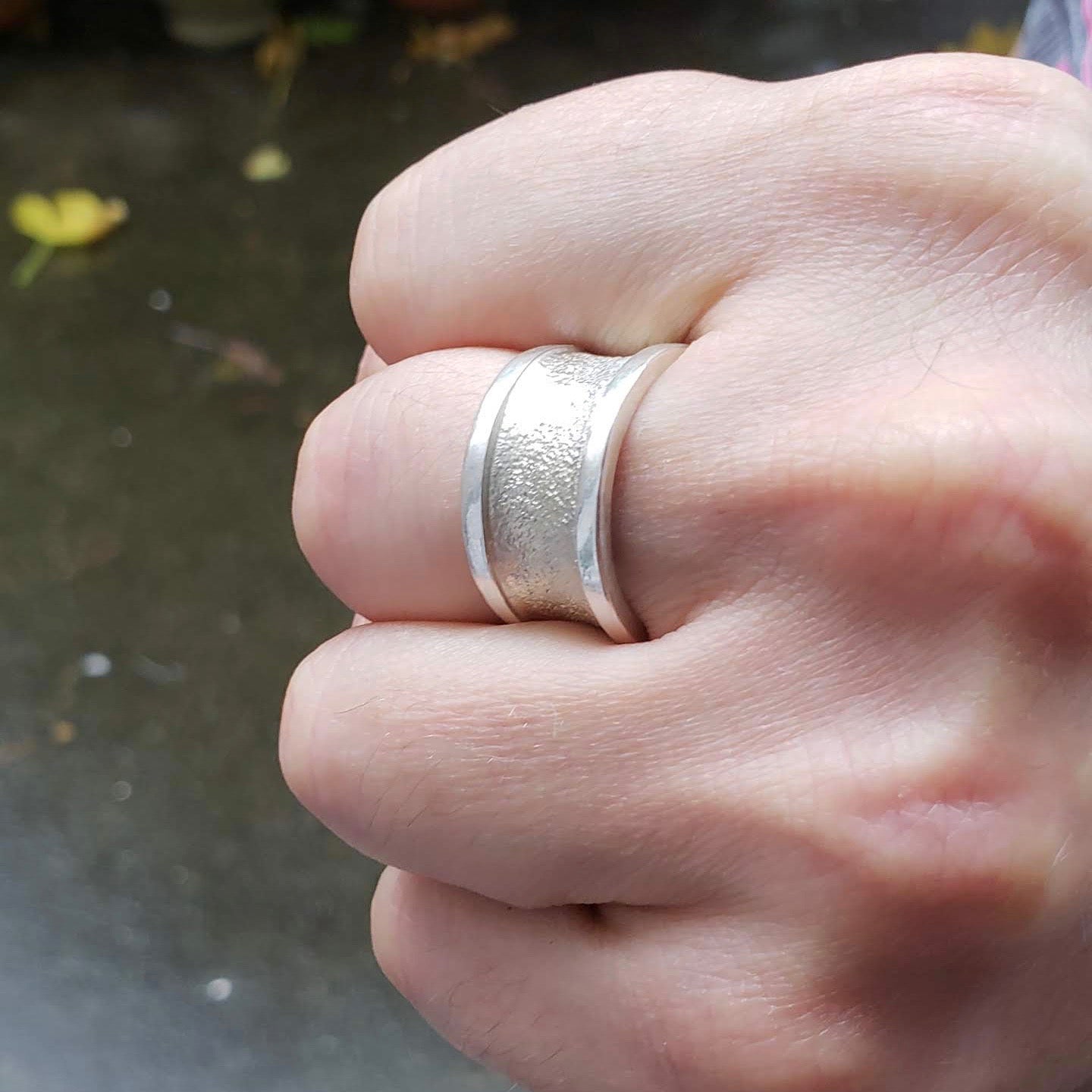 Unisex Sterling Silver Band - Gemspell