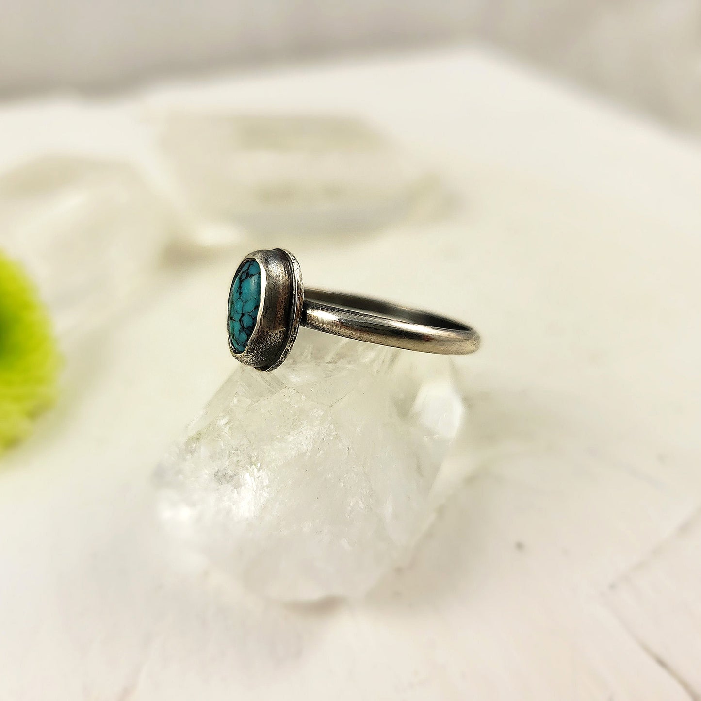 Anillo apilable de turquesa American Old Stock