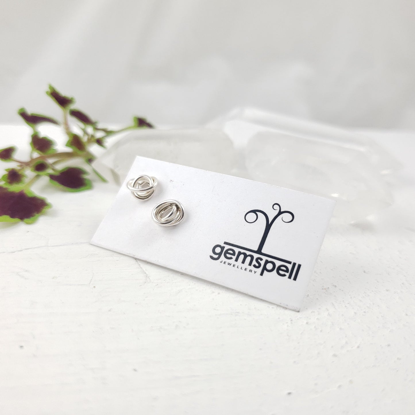 Silver Knot Studs