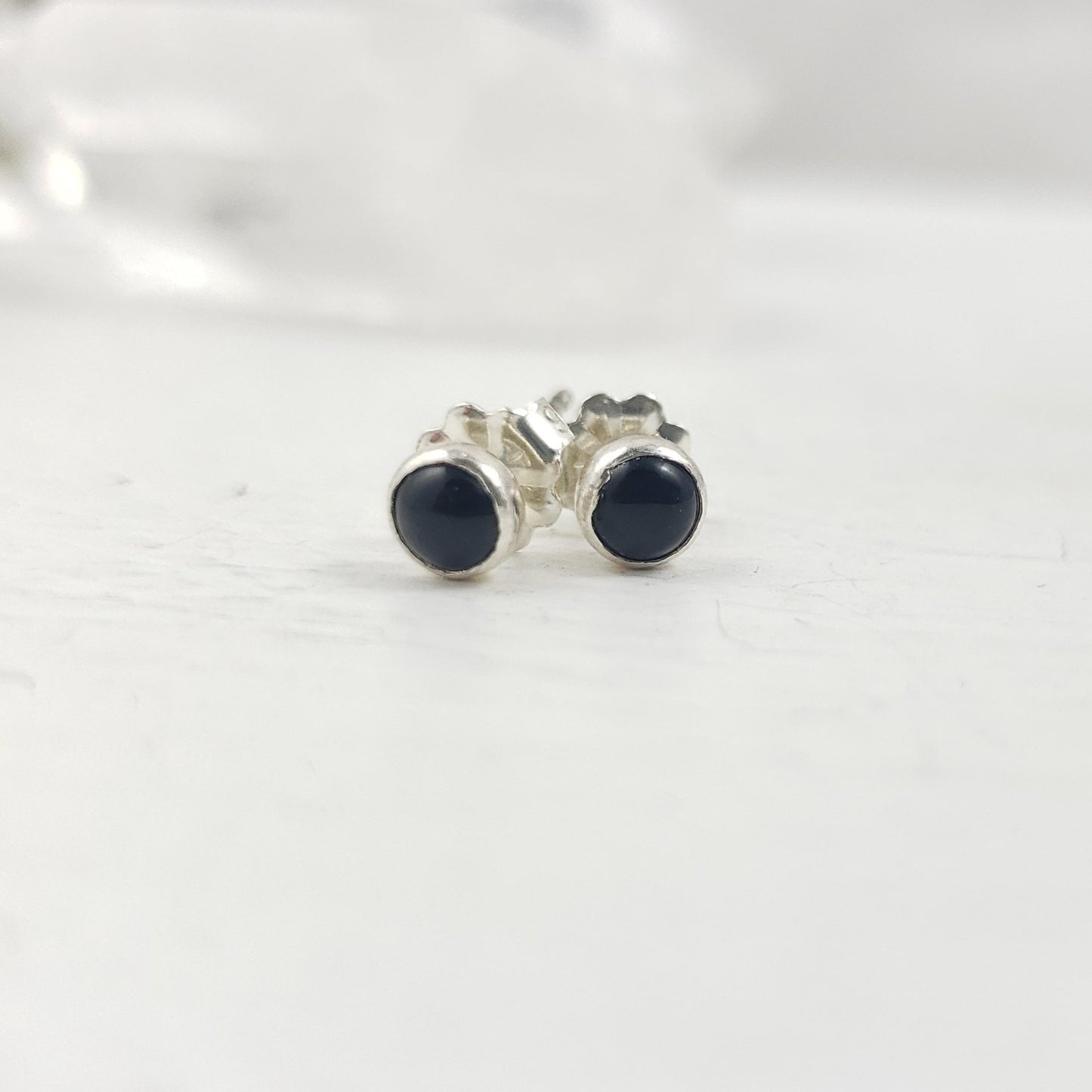 Small Black Onyx Studs