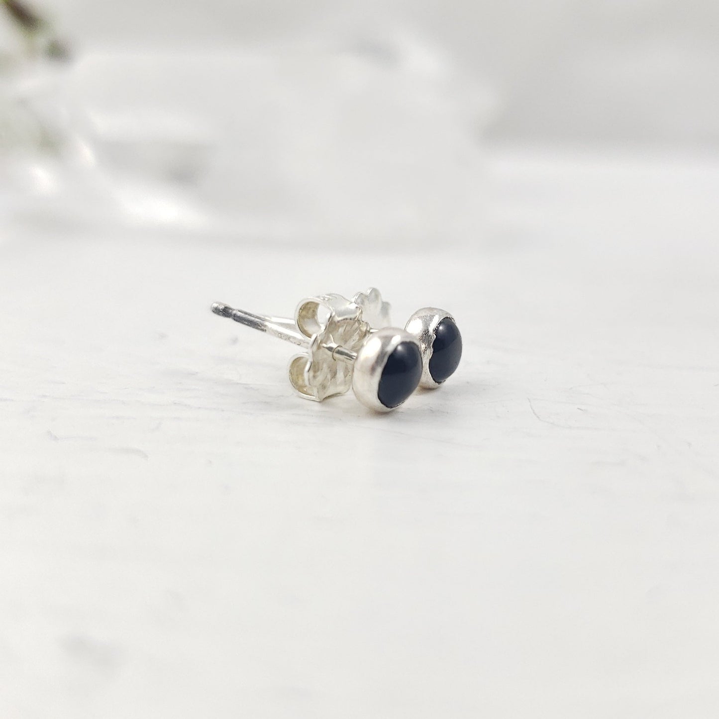 Small Black Onyx Studs