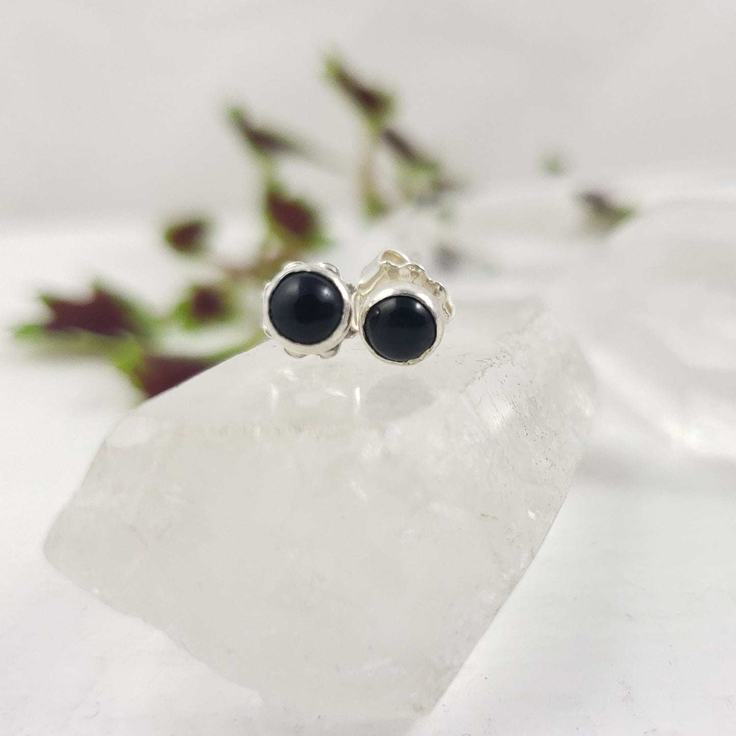 Small Black Onyx Studs