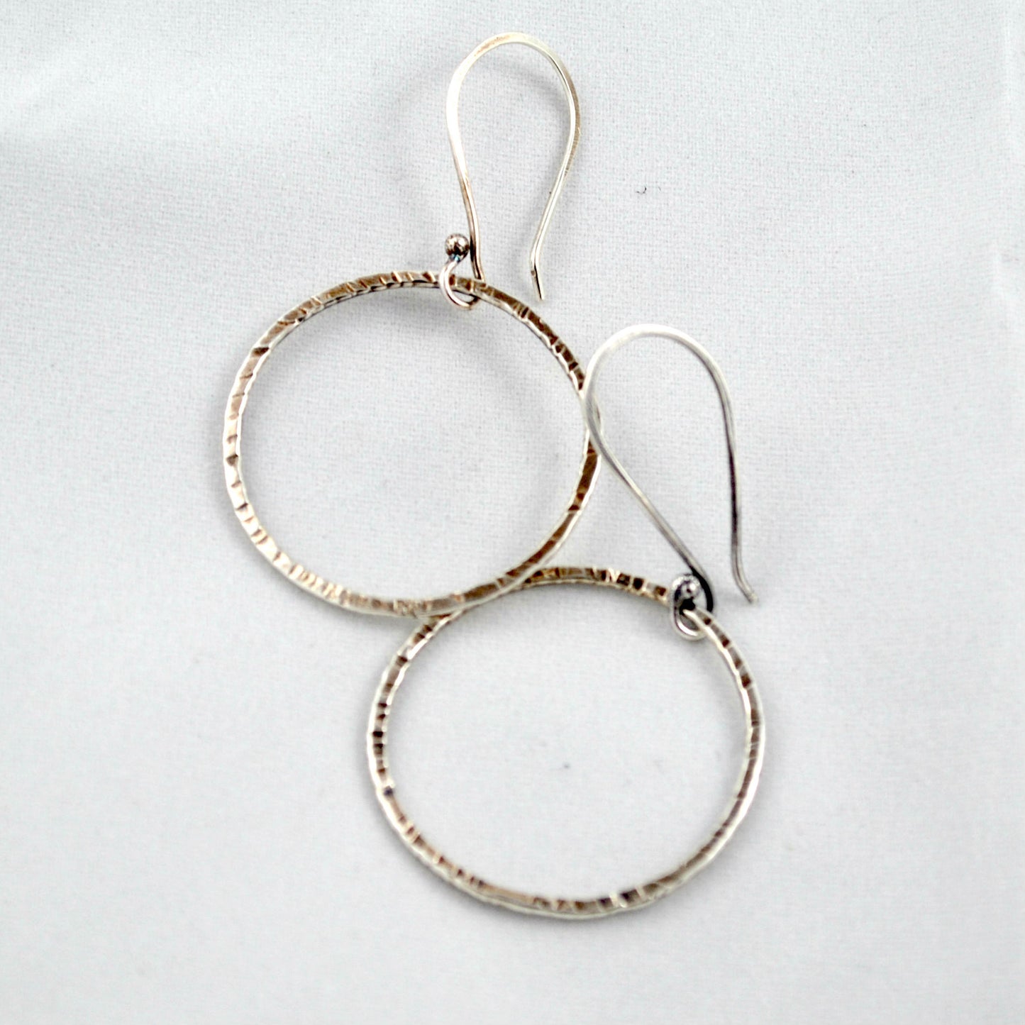 Silver Dangle Hoops - Gemspell