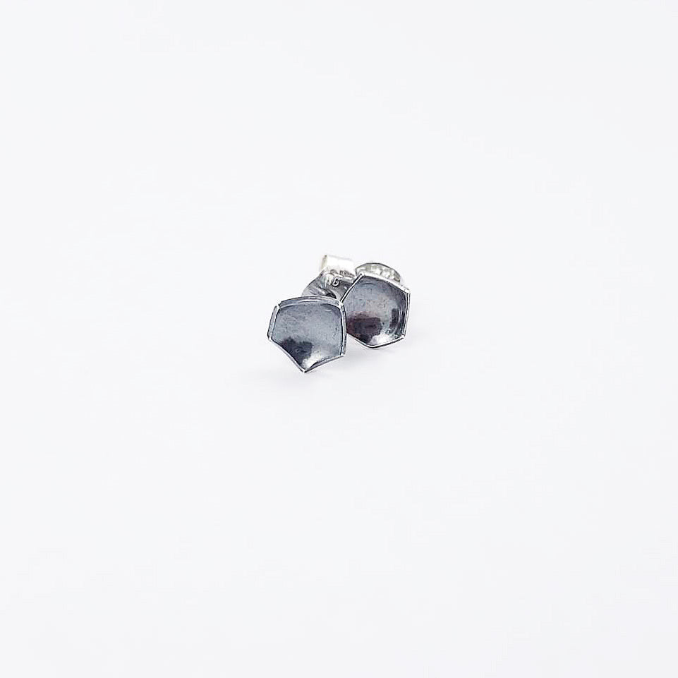 Dark Silver Earrings, Goth Jewelry, Wiccan Jewelry, Minimalist Earrings