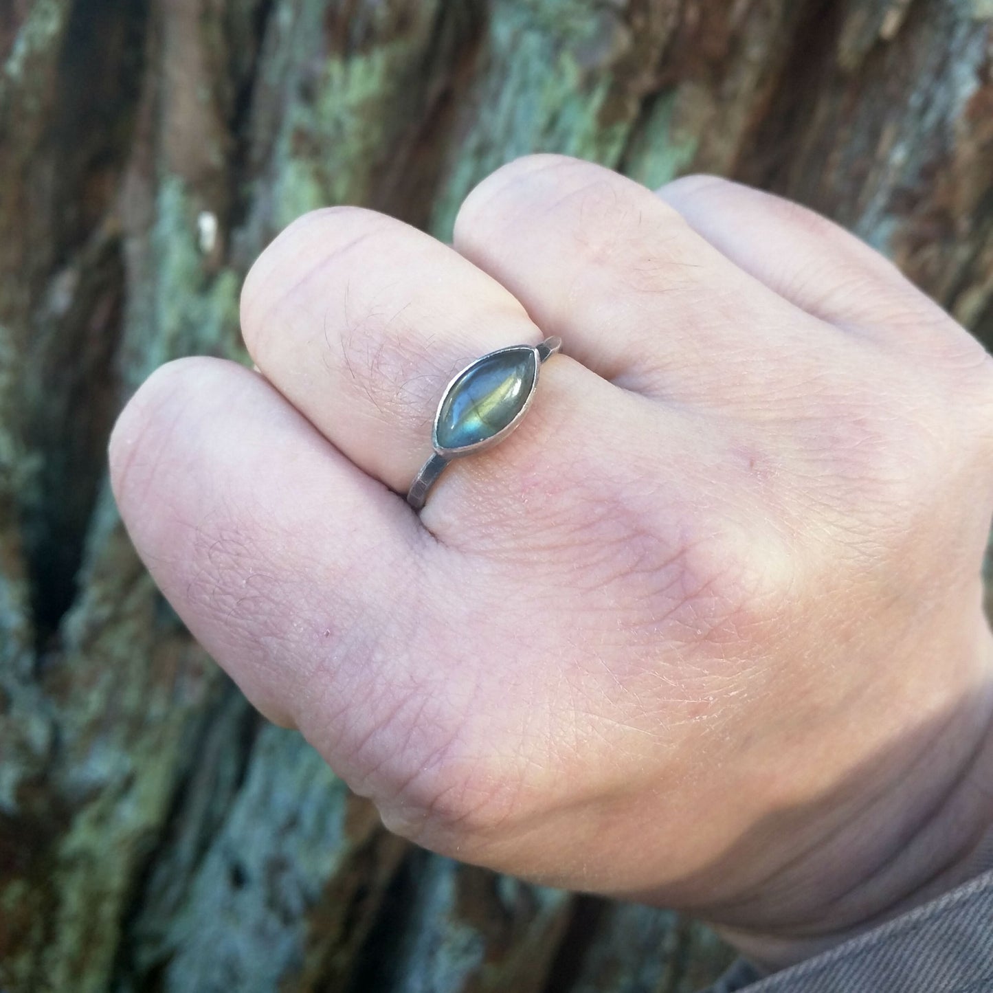 East to West Labradorite Ring - Gemspell