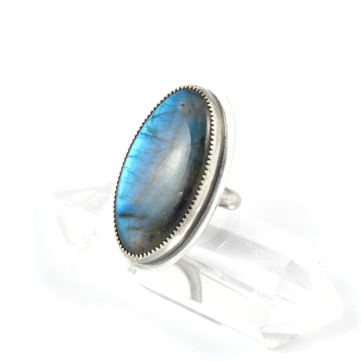 Labradorite Statement Ring, Size 8 - Gemspell