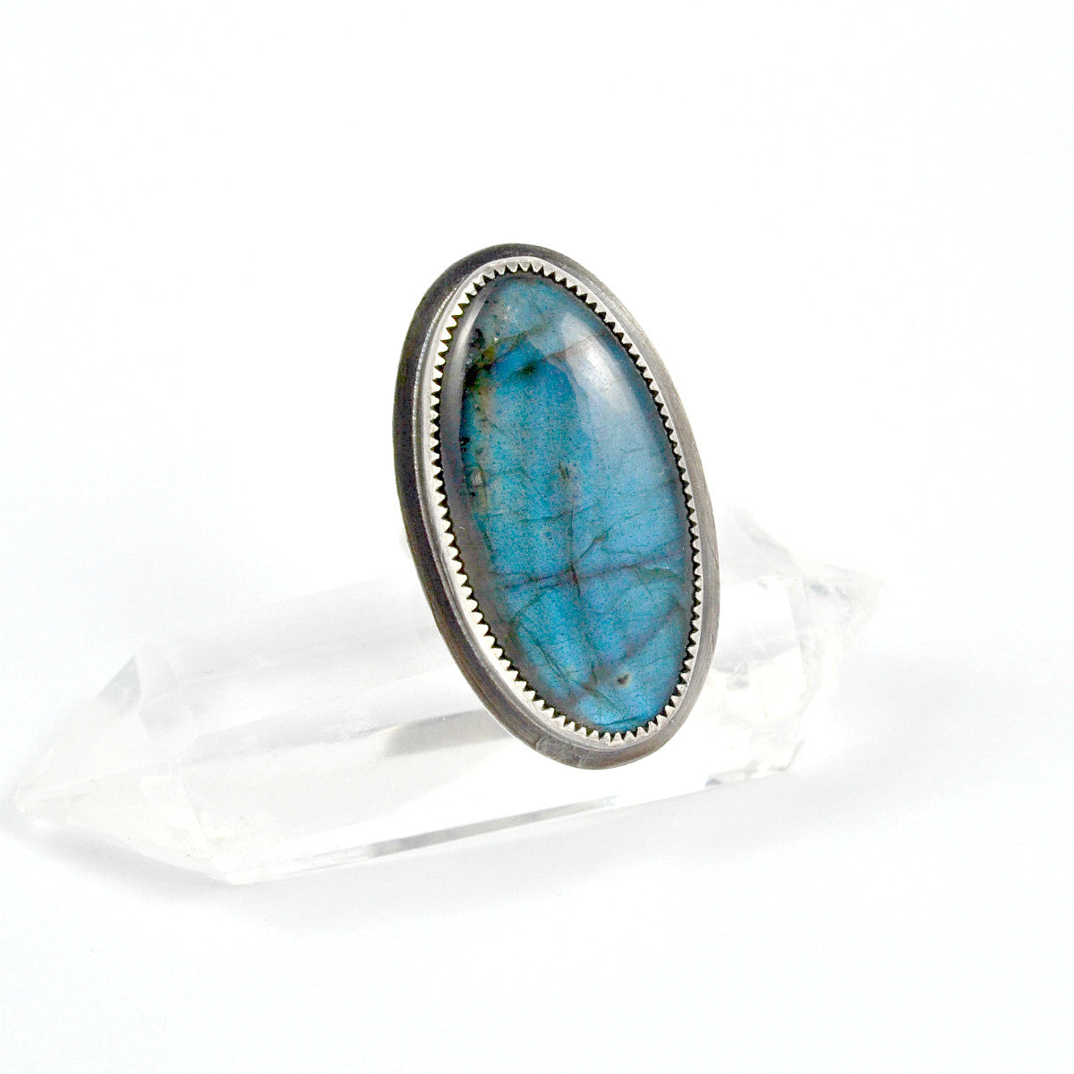 Labradorite Statement Ring, Size 8 - Gemspell