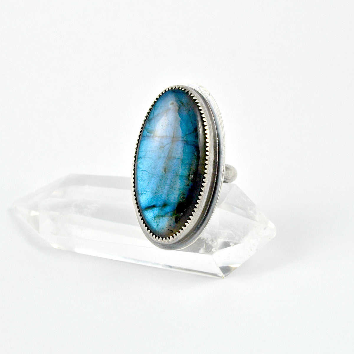 Labradorite Statement Ring, Size 8 - Gemspell