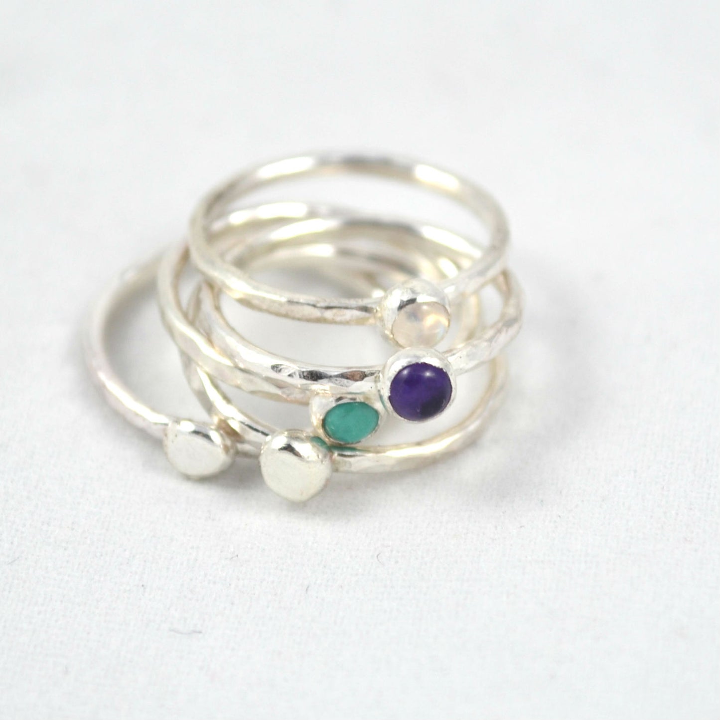 Gemstone Stacking Rings - Gemspell