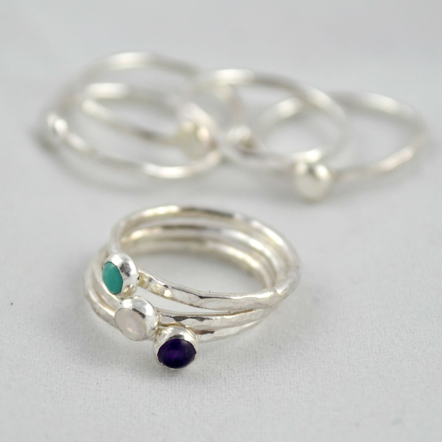Gemstone Stacking Rings - Gemspell