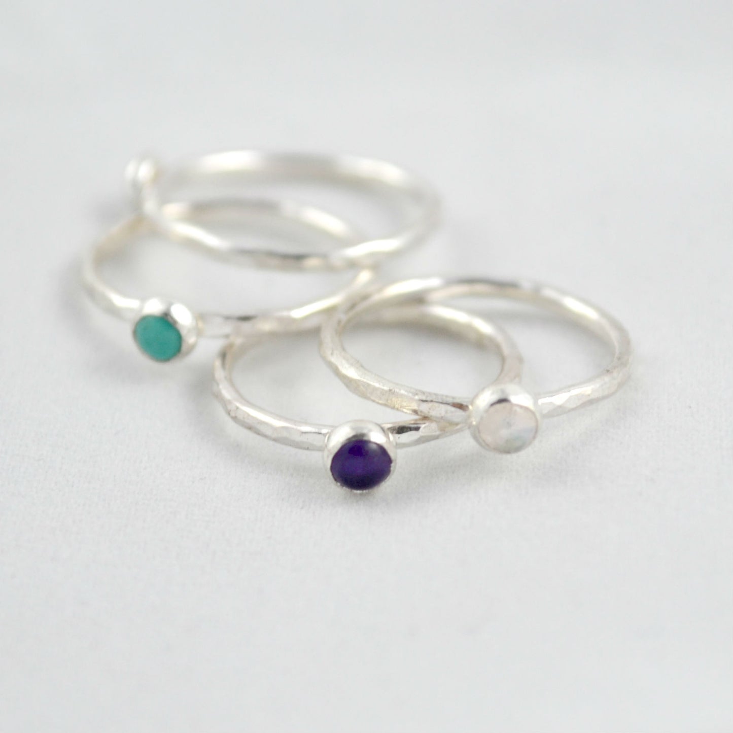 Gemstone Stacking Rings - Gemspell