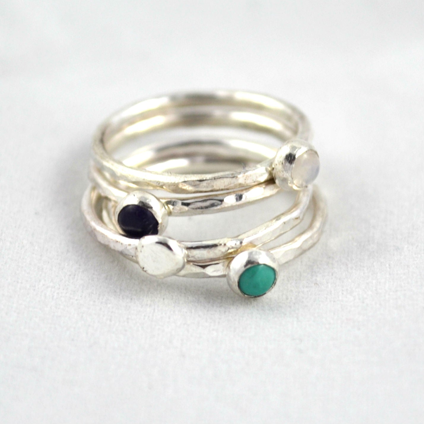 Gemstone Stacking Rings - Gemspell
