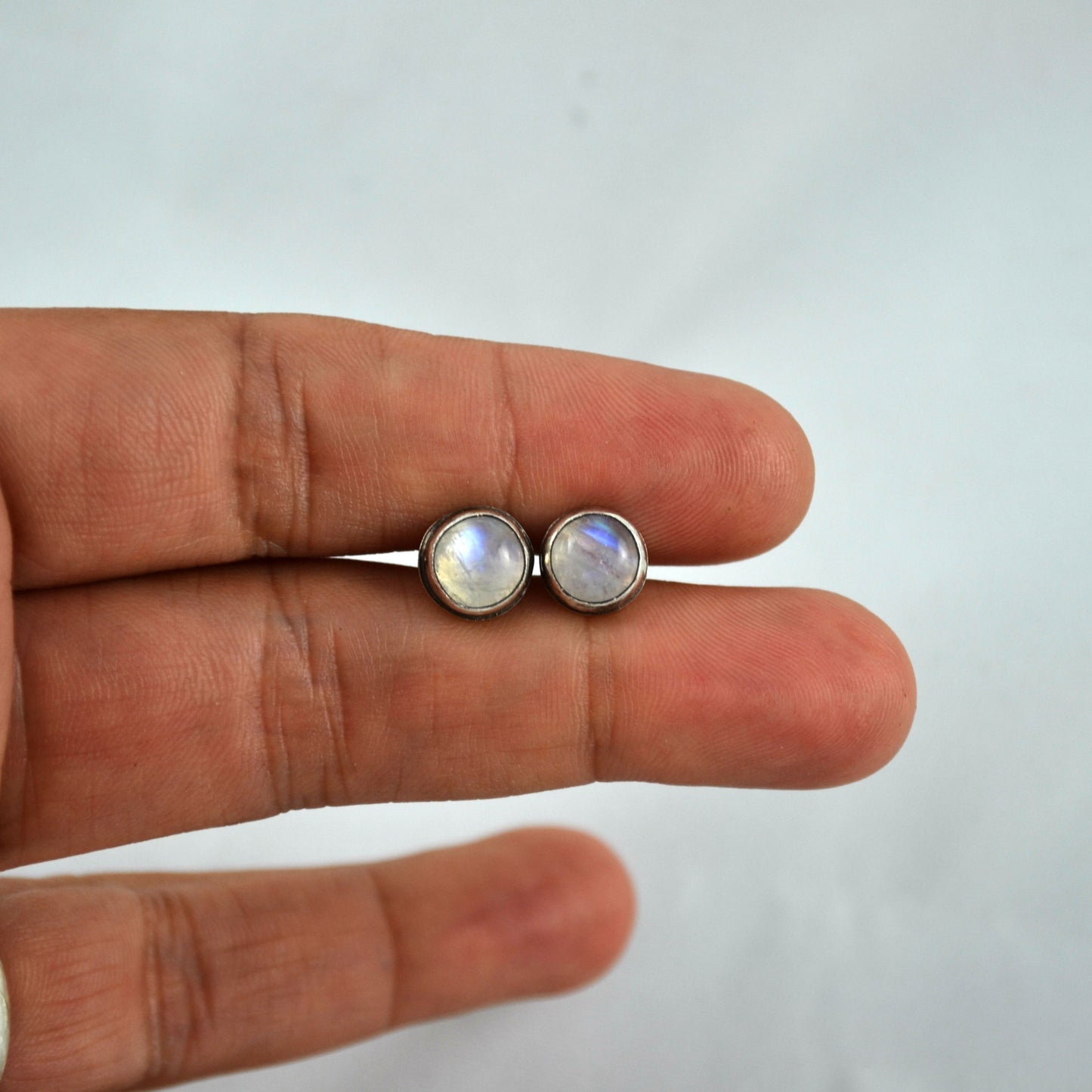Moonstone Studs - Gemspell