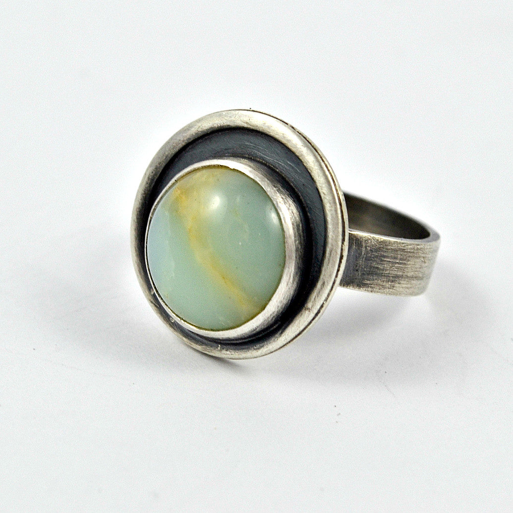 Orbit Chrysoprase Ring - Gemspell