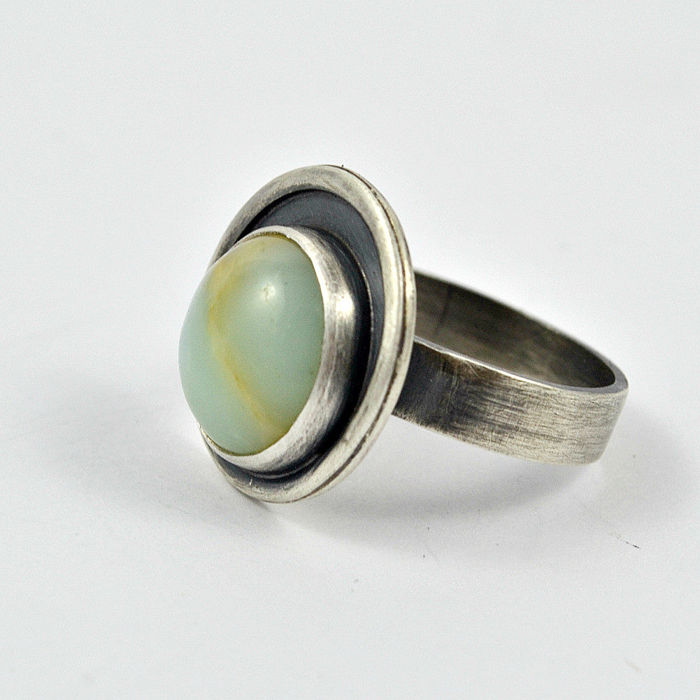 Orbit Chrysoprase Ring - Gemspell
