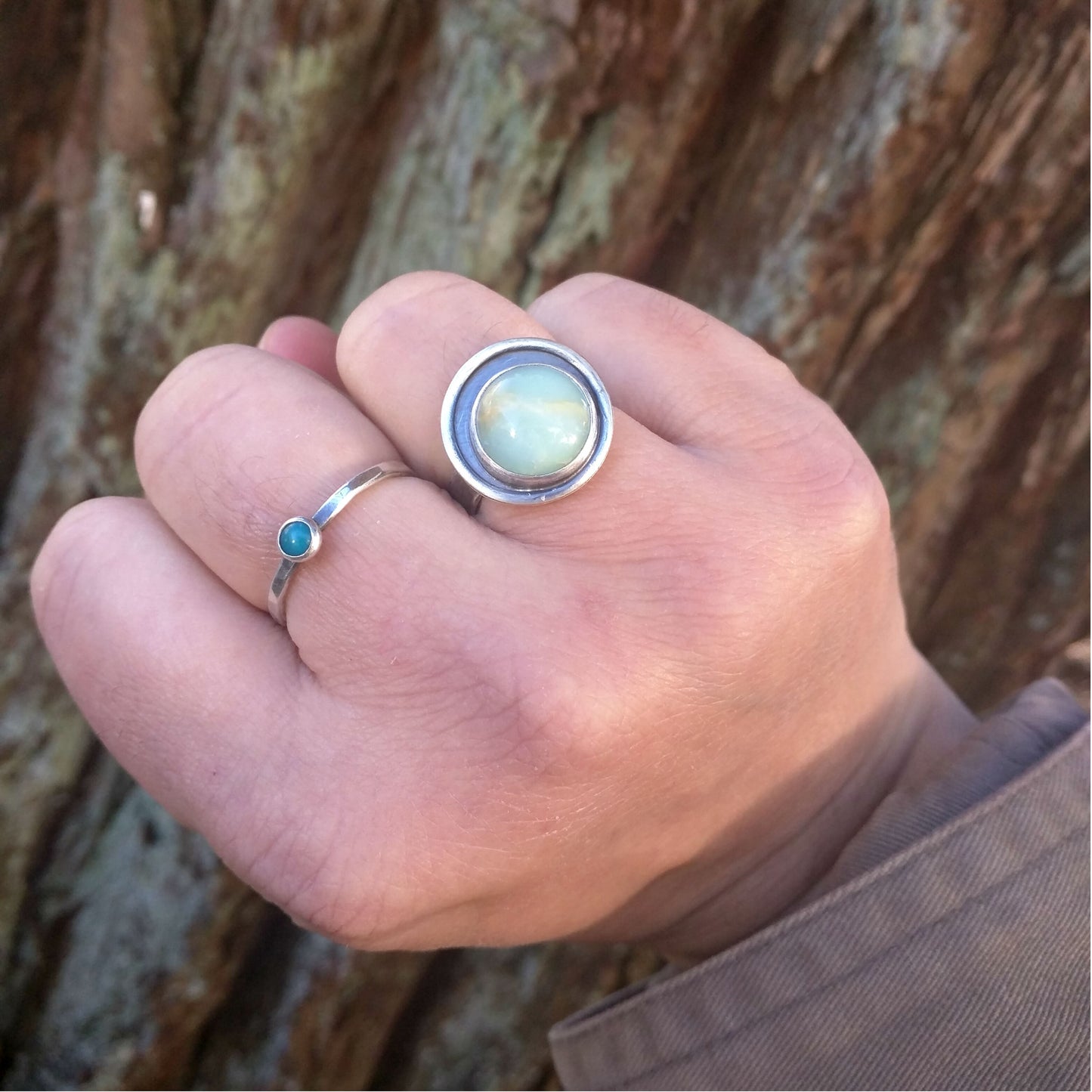 Orbit Chrysoprase Ring - Gemspell