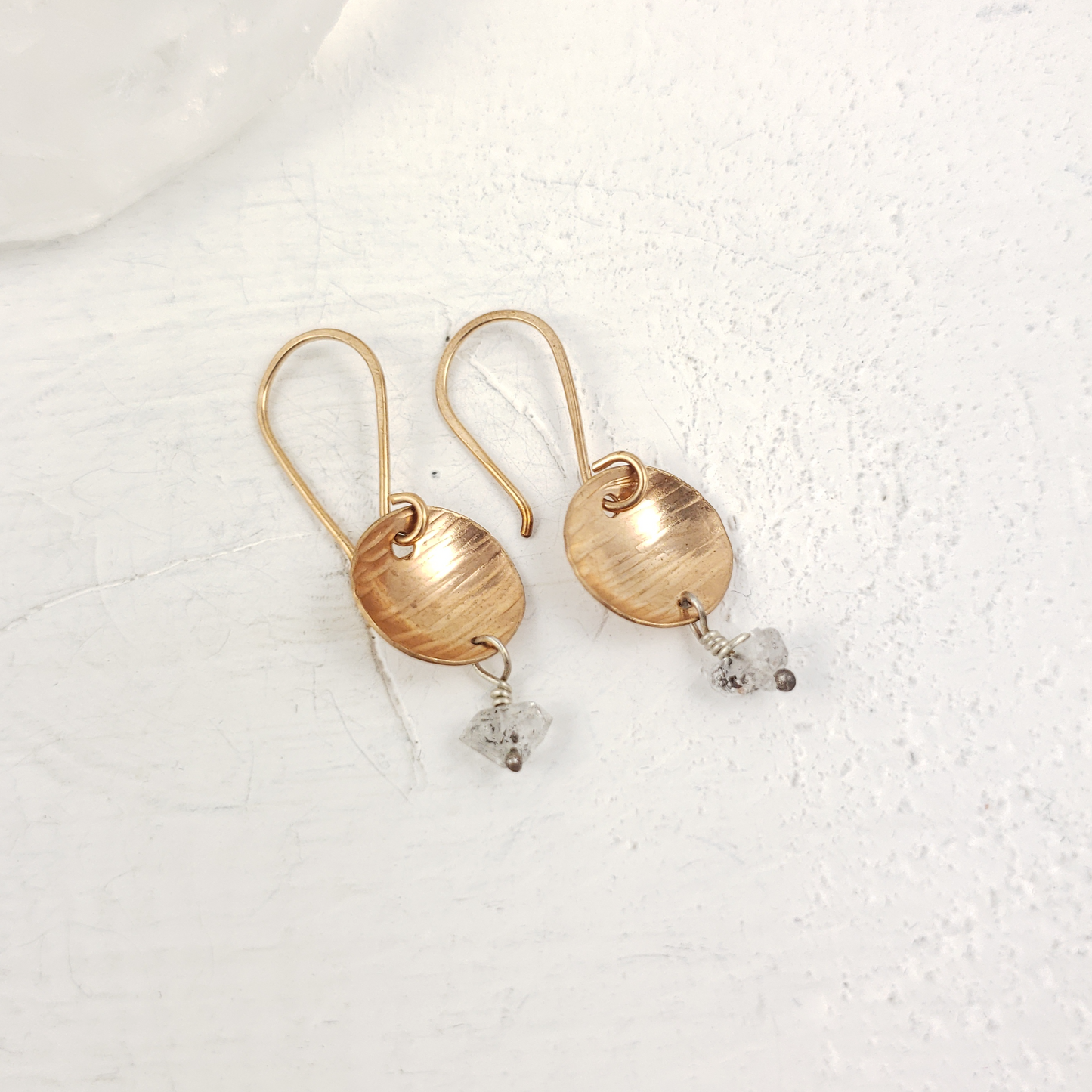 Bronze Herkimer Earrings