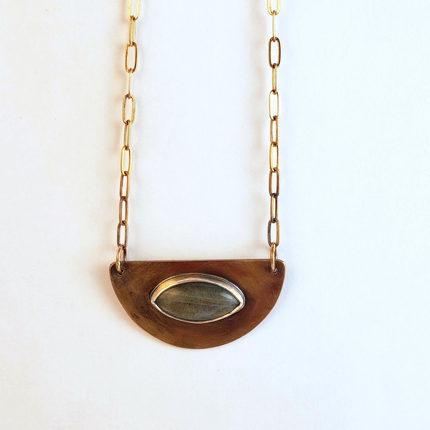 IRIS - Bronze and Labradorite Necklace