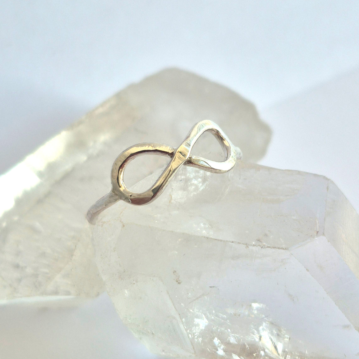 Infinity Silver Infinity Ring - Sterling Silver – Gemspell