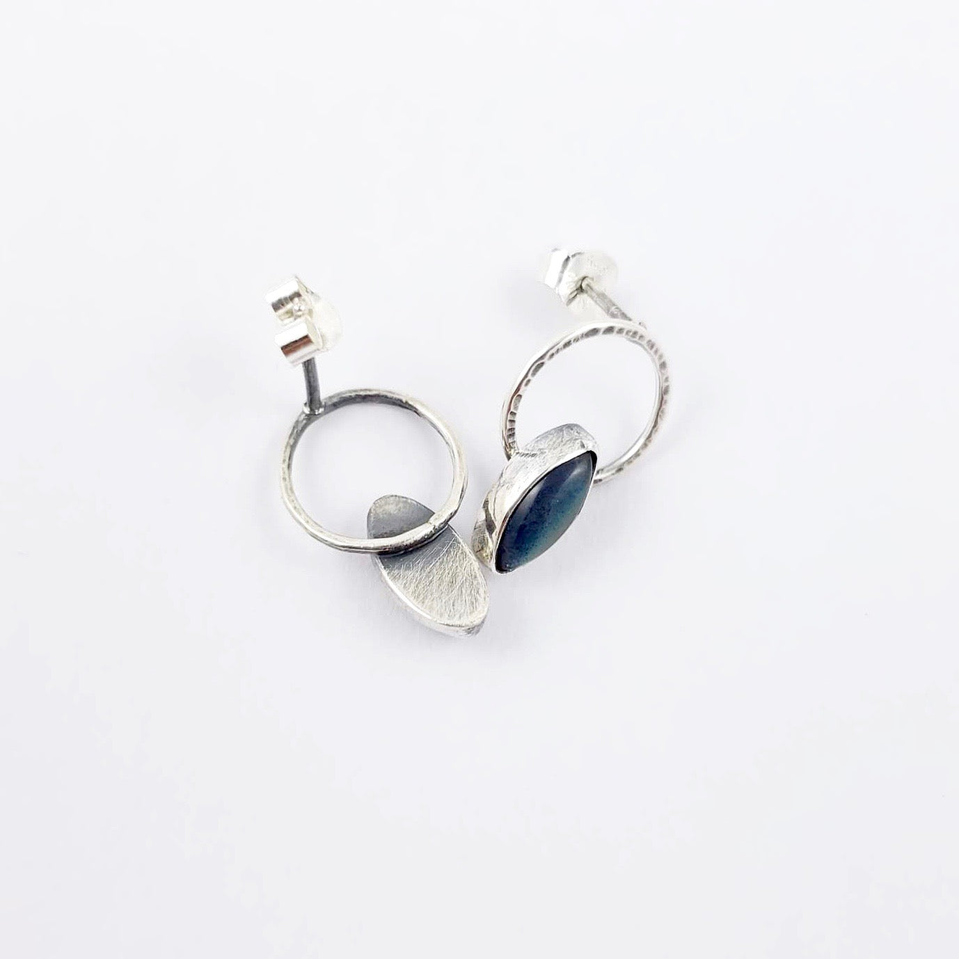 IRIS - "The Seer" Labradorite and Sterling Silver Studs
