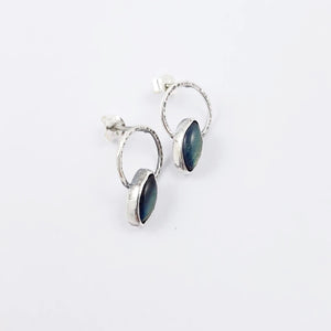 IRIS - "The Seer" Labradorite and Sterling Silver Studs