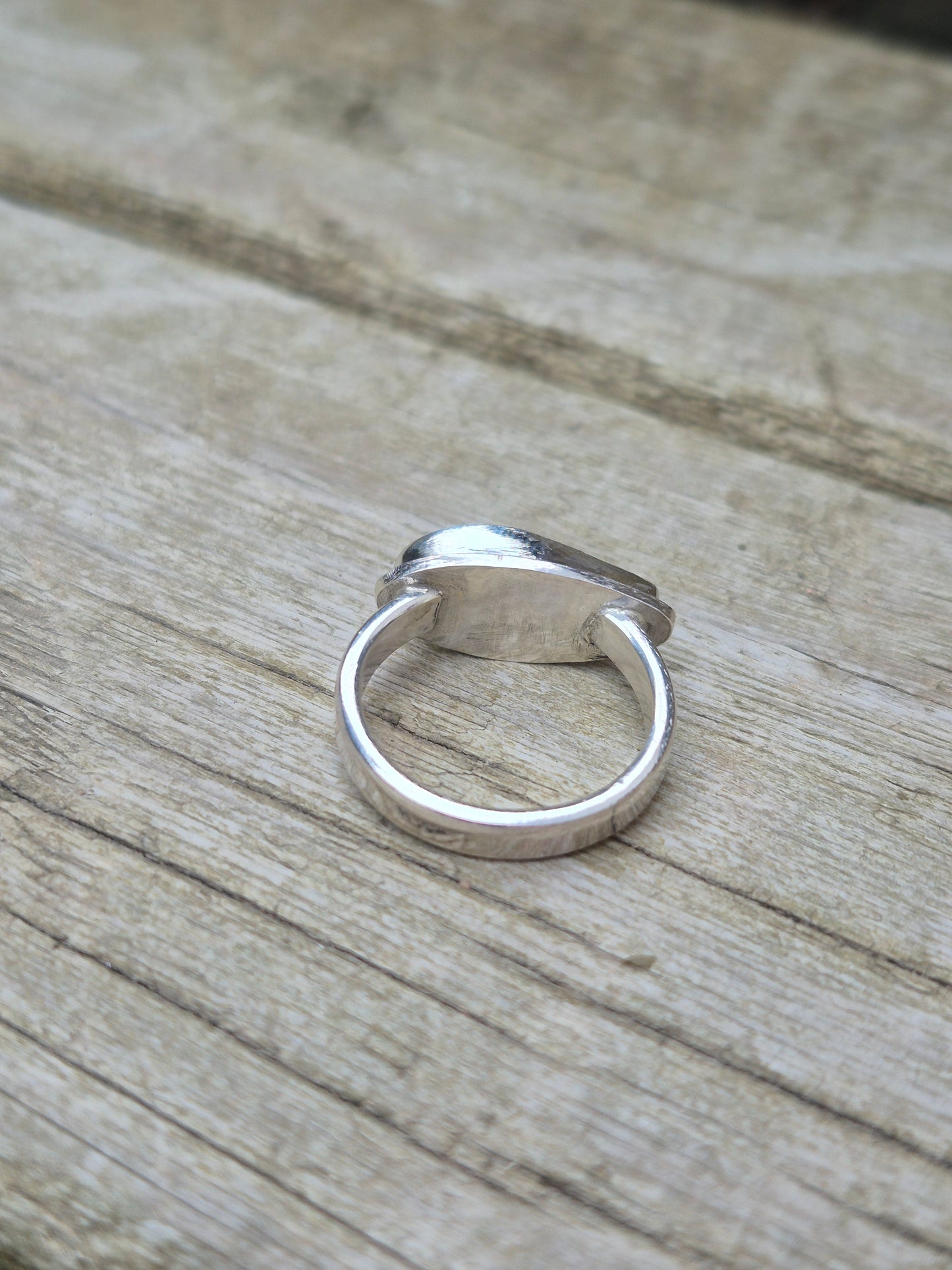 "Wave" - Boulder Opal Ring