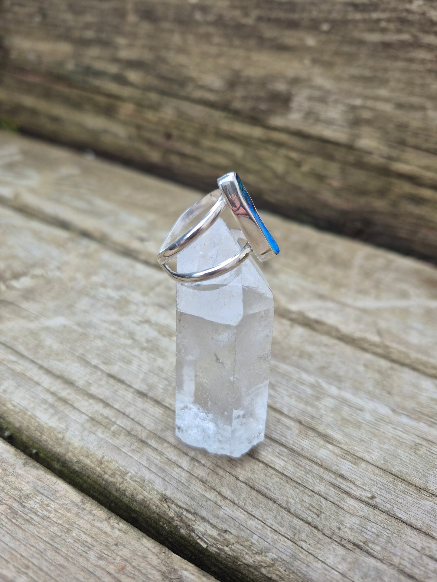 "Accross" - Boulder Opal Ring