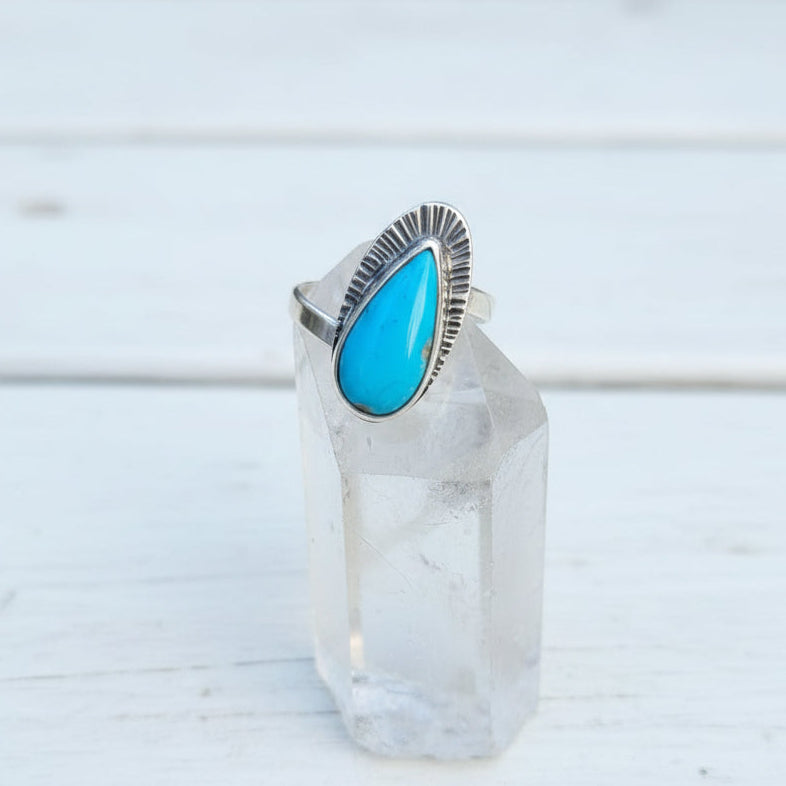 "Twist" - Lone Mountain Turquoise Ring