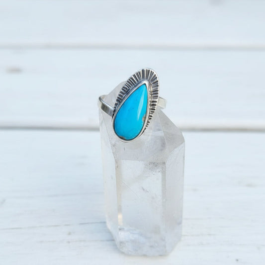 "Twist" - Lone Mountain Turquoise Ring