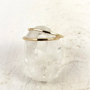 Solid Gold Band, 1.2mm, Faceted