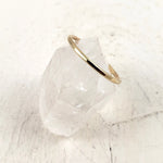 14k solid gold stacking ring, handmade in Canada