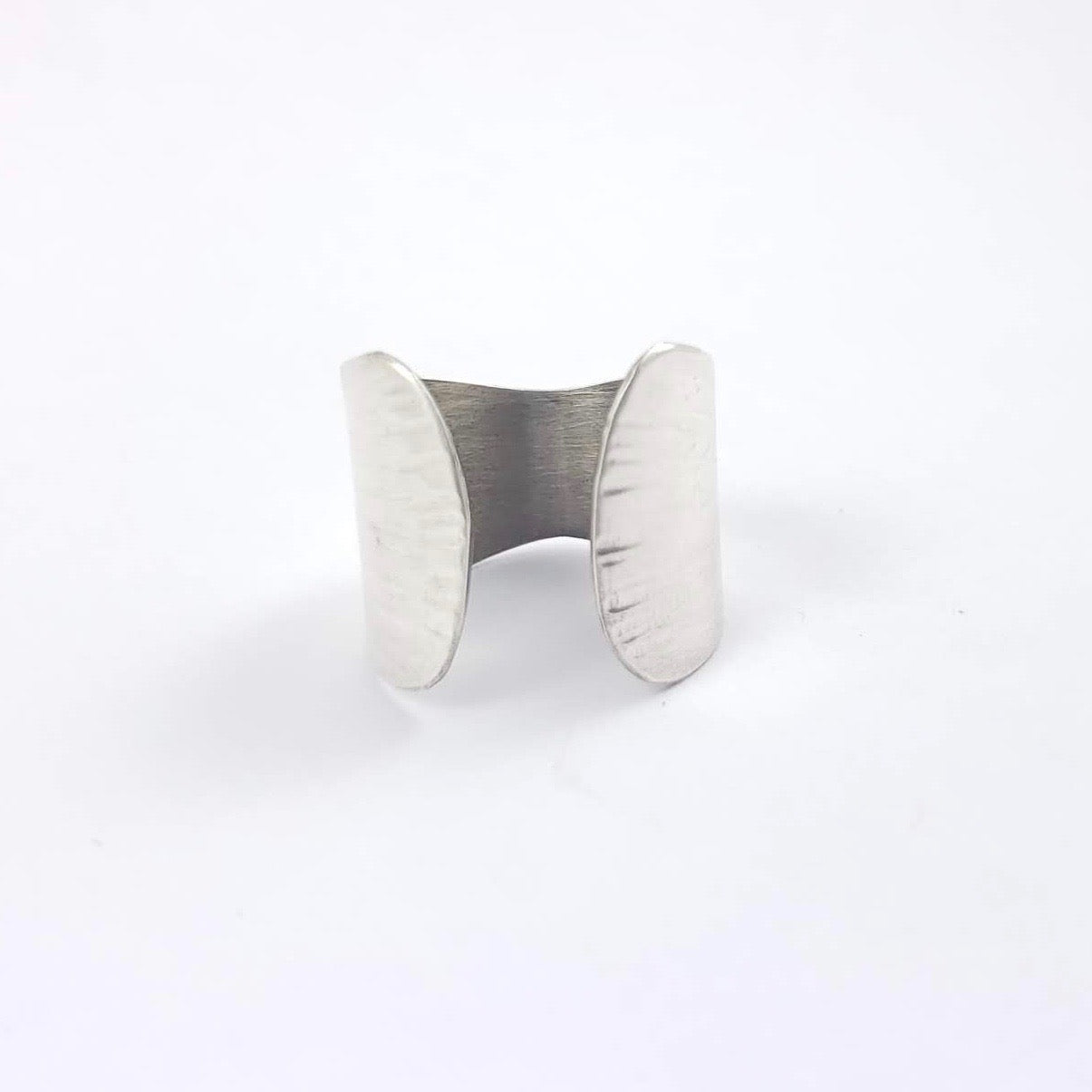 Silver Shield Ring, Adjustable - Gemspell