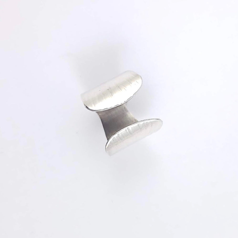 Silver Shield Ring, Adjustable - Gemspell