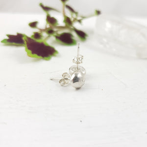 Silver Pebble Studs