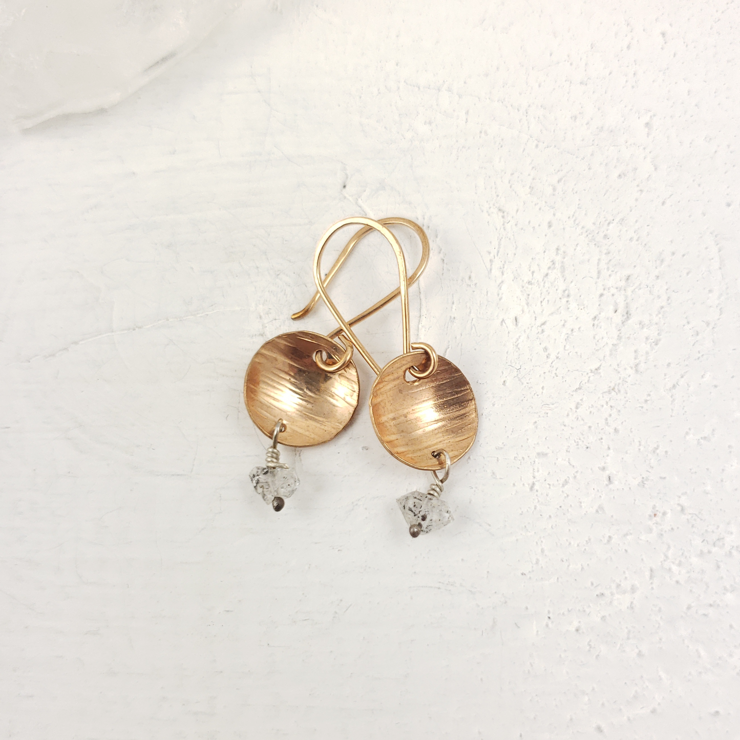 Bronze Herkimer Earrings