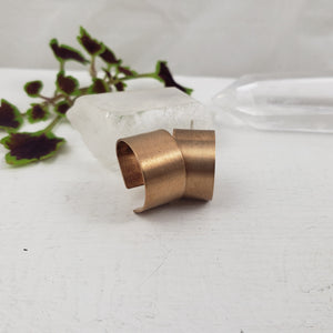 Thick Bronze Half Hoops
