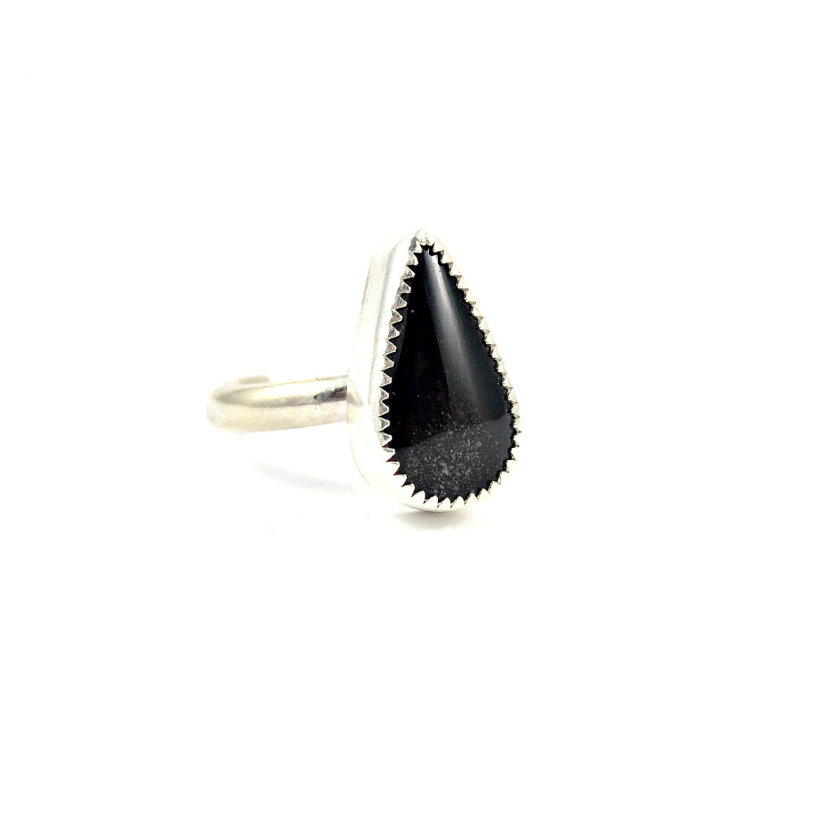 Golden Obsidian Ring, Adjustable - Gemspell