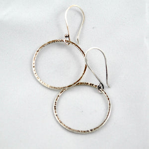 Silver Dangle Hoops - Gemspell