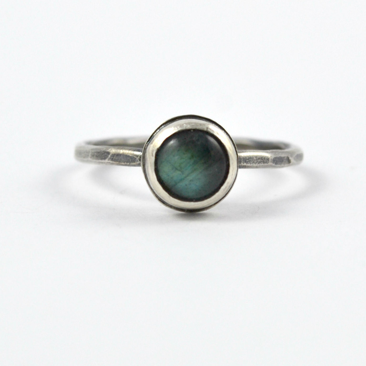 Labradorite Stacking Ring Rings by Gemspell Jewellery